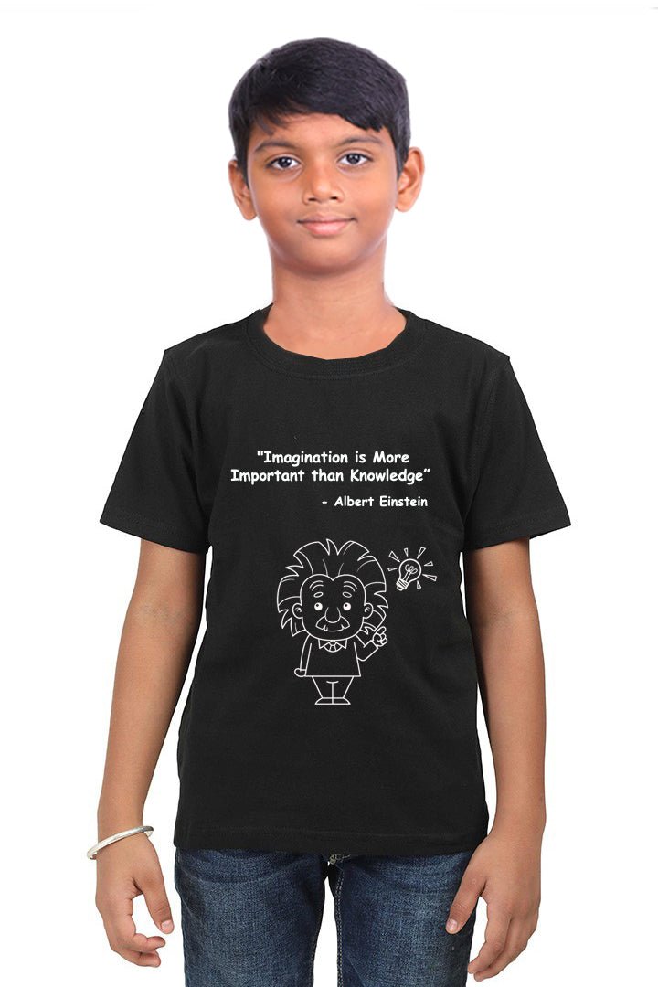 Imagination is more important than knowledge Brainy Being Apparels Red 12 - 18 months