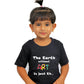 Earth Without Art! / Round Neck Half Sleeve Regular Fit TShirt Brainy Being Apparels 12-18 Months Black