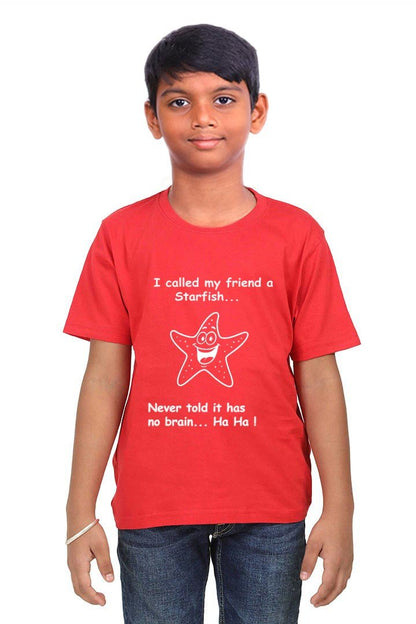 Starfish Science Tee - Fun Facts Galore! Brainy Being Apparels Red 12 - 18 months