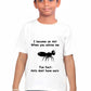 Ants Don't have Ears! / Round Neck Half Sleeve Regular Fit TShirt Brainy Being Apparels 12-18 Months Black