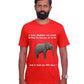Baby Elephants Walk / Round Neck Half Sleeve Regular Fit TShirt Brainy Being Apparels L Red
