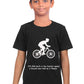 Fastest Speed Rode on a Bicycle 272.934 km/h / Round Neck Half Sleeve Regular Fit TShirt Brainy Being Apparels 6-7 Yrs Black