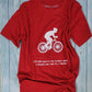 Fastest Speed Rode on a Bicycle 272.934 km/h / Round Neck Half Sleeve Regular Fit TShirt Brainy Being Apparels M Red