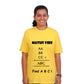 Maths Vibe - Find ABC / Round Neck Half Sleeve Regular Fit TShirt Brainy Being Apparels 14-15 years Yellow cotton