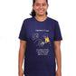 Newtons First Law / Round Neck Half Sleeve Regular Fit TShirt Brainy Being Apparels S NAVY BLUE