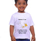Newtons First Law / Round Neck Half Sleeve Regular Fit TShirt Brainy Being Apparels 18-24 M WHITE