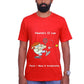 Newtons II Law / Round Neck Half Sleeve Regular Fit TShirt Brainy Being Apparels S White