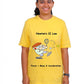 Newtons II Law / Round Neck Half Sleeve Regular Fit TShirt Brainy Being Apparels M White