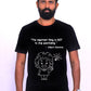 Not to Stop Questioning - Albert Einstein / Round Neck Half Sleeve Regular Fit TShirt Brainy Being Apparels 12-18 M Navy blue