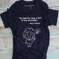 Not to Stop Questioning - Albert Einstein / Round Neck Half Sleeve Regular Fit TShirt Brainy Being Apparels S Navy blue