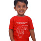 Not to Stop Questioning - Albert Einstein / Round Neck Half Sleeve Regular Fit TShirt Brainy Being Apparels 12-18 M Red