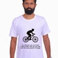 You Can Travel 3x Faster Than You Walk With Same Energy / Round Neck Half Sleeve Regular Fit TShirt Brainy Being Apparels 12-18 M White