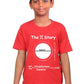 The Pi Story ! / Tshirt Half sleeve round neck Brainy Being Apparels 12-18 M Red