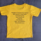 What do Babies Have More Than Adults/ Round Neck Half Sleeve Regular Fit TShirt Brainy Being Apparels 18-24 M Yellow