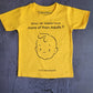 What do Babies Have More Than Adults/ Round Neck Half Sleeve Regular Fit TShirt Brainy Being Apparels 18-24 M Yellow