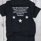 Why do Stars Twinkle! / Round Neck Half Sleeve Regular Fit TShirt Brainy Being Apparels S Black